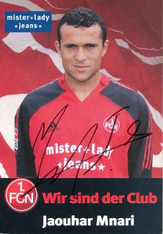 Jaouhar Mnari  2005/2006  FC Nürnberg  Fußball Autogrammkarte original signiert 