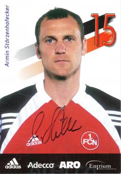 Armin Störzenhofecker  2001/2002  FC Nürnberg  Fußball Autogrammkarte original signiert 