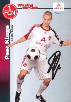 Peer Kuge  2008/2009  FC Nürnberg  Fußball Autogrammkarte original signiert 