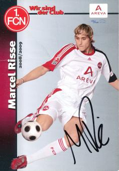 Marcel Risse  2008/2009  FC Nürnberg  Fußball Autogrammkarte original signiert 