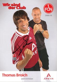 Thomas Broich   2009/2010  FC Nürnberg  Fußball Autogrammkarte original signiert 