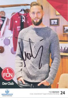 Tim Matavz   2016/2017  FC Nürnberg  Fußball Autogrammkarte original signiert 