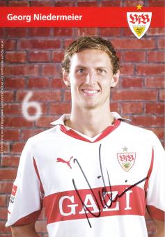 Georg Niedermeier  2010/2011   VFB Stuttgart Fußball Autogrammkarte original signiert 