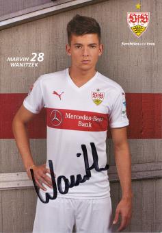 Marvin Wanitzek  2015/2016   VFB Stuttgart Fußball Autogrammkarte original signiert 