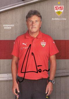 Gerhard Wörn  2015/2016   VFB Stuttgart Fußball Autogrammkarte original signiert 