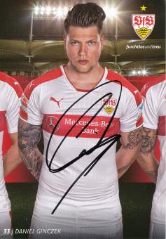 Daniel Ginczek  2016/2017   VFB Stuttgart Fußball Autogrammkarte original signiert 