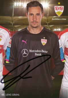 Jens Grahl  2016/2017   VFB Stuttgart Fußball Autogrammkarte original signiert 