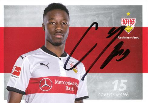 Carlos Mane  2017/2018   VFB Stuttgart Fußball Autogrammkarte original signiert 