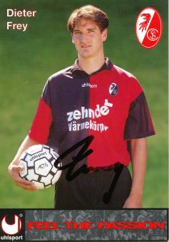 Dieter Frey  1996/1997  SC Freiburg  Fußball Autogrammkarte original signiert 