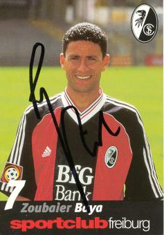 Zoubaier Baya  1998/1999  SC Freiburg  Fußball Autogrammkarte original signiert 