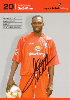 Rolf Christel Guie Mien  2003/2004  SC Freiburg  Fußball Autogrammkarte original signiert 