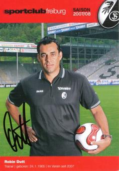 Robin Dutt   2007/2008  SC Freiburg  Fußball Autogrammkarte original signiert 