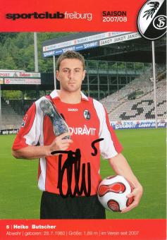 Heiko Butscher   2007/2008  SC Freiburg  Fußball Autogrammkarte original signiert 
