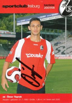 Ömer Toprak   2007/2008  SC Freiburg  Fußball Autogrammkarte original signiert 
