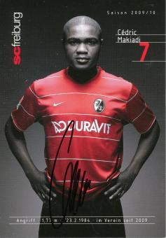 Cedric Makiadi   2009/2010  SC Freiburg  Fußball Autogrammkarte original signiert 