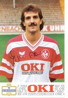 Sergio Allievi  1989/1990  FC Kaiserslautern  Fußball Autogrammkarte original signiert 