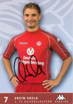 Ervin Skela   2005/2006  FC Kaiserslautern  Fußball Autogrammkarte original signiert 