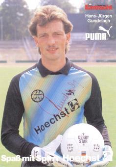 Hans Jürgen Gundelach  1988/1989  Eintracht Frankfurt  Fußball Autogrammkarte original signiert 
