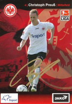 Christoph Preuß  2007/2008  Eintracht Frankfurt  Fußball Autogrammkarte original signiert 