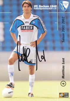 Matthias Lust  2001/2002  VFL Bochum  Fußball Autogrammkarte original signiert 