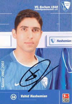Vahid Hashemian  2002/2003  VFL Bochum  Fußball Autogrammkarte original signiert 