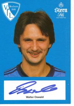 Walter Oswald  1982/1983   VFL Bochum  Fußball Autogrammkarte original signiert 