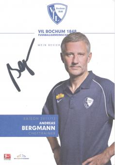 Andreas Bergmann  2011/2012   VFL Bochum  Fußball Autogrammkarte original signiert 