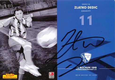 Zlatko Dedic    2009/2010   VFL Bochum  Fußball Autogrammkarte original signiert 