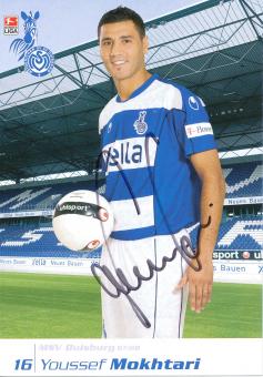 Youssef Mokhtari   2007/2008  MSV Duisburg  Fußball Autogrammkarte original signiert 