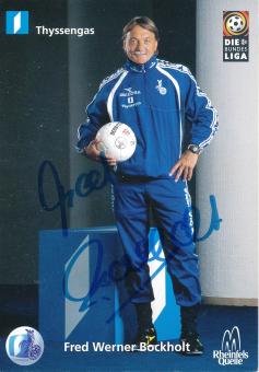 Fred Werner Bockholt  1998/1999  MSV Duisburg  Fußball Autogrammkarte original signiert 