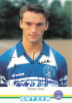 Thomas Vana  1995/1996  MSV Duisburg  Fußball Autogrammkarte original signiert 