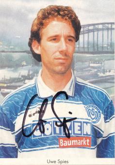 Uwe Spies  1997/1998  MSV Duisburg  Fußball Autogrammkarte original signiert 