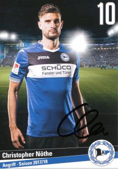 Christopher Nöthe  2017/2018   Arminia Bielefeld  Fußball Autogrammkarte original signiert 