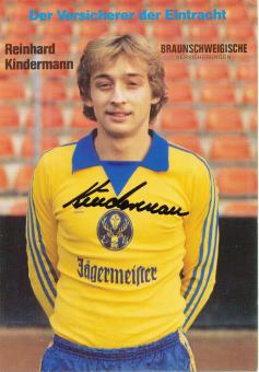 Reinhard Kindermann  1981/1982  Eintracht Braunschweig  Fußball Autogrammkarte original signiert 