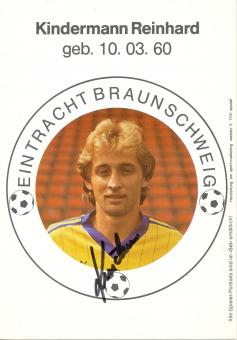 Reinhard Kindermann  1983/1984  Eintracht Braunschweig  Fußball Autogrammkarte original signiert 