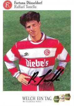 Raffael Tonello  1995/1996  Fortuna Düsseldorf  Fußball Autogrammkarte original signiert 