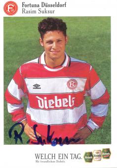 Rasim Suksur  1995/1996  Fortuna Düsseldorf  Fußball Autogrammkarte original signiert 