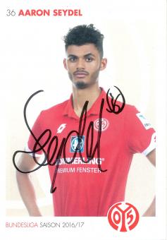 Aaron Seydel  2016/2017  FSV Mainz 05   Fußball Autogrammkarte original signiert 