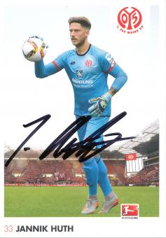 Jannik Huth  2015/2016  FSV Mainz 05   Fußball Autogrammkarte original signiert 