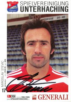 Miroslav Stevic  2004/2005  SpVgg Unterhaching  Fußball Autogrammkarte original signiert 