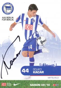 Gojko Kacar  2009/20010  Hertha BSC Berlin  Fußball Autogrammkarte original signiert 