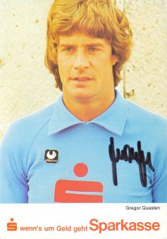 Gregor Quasten † 2004    1982/1983  Hertha BSC Berlin  Fußball Autogrammkarte original signiert 