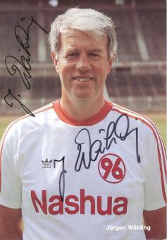 Jürgen Wähling  1988/1989  Hannover 96  Fußball Autogrammkarte original signiert 