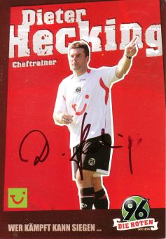 Dieter Hecking   2006/2007  Hannover 96  Fußball Autogrammkarte original signiert 