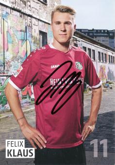 Felix Klaus   2016/2017  Hannover 96  Fußball Autogrammkarte original signiert 