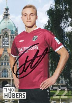 Timo Hübers   2016/2017  Hannover 96  Fußball Autogrammkarte original signiert 