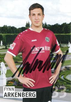 Fynn Arkenberg   2016/2017  Hannover 96  Fußball Autogrammkarte original signiert 