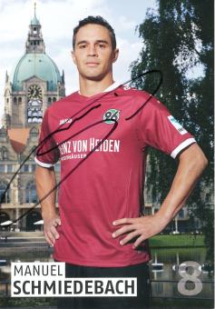 Manuel Schmiedebach  2016/2017  Hannover 96  Fußball Autogrammkarte original signiert 