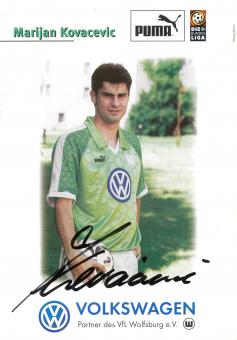 Marijan Kovacevic  1997/1998  VFL Wolfsburg  Fußball Autogrammkarte original signiert 