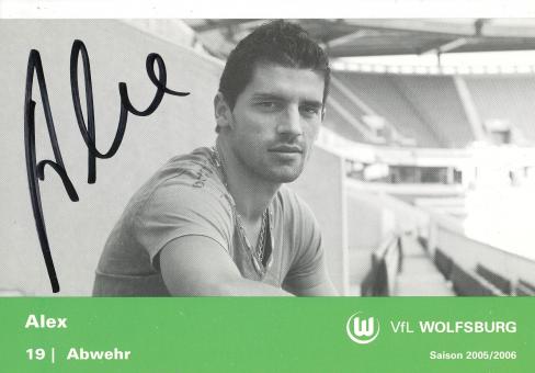 Alex   2005/2006  VFL Wolfsburg  Fußball Autogrammkarte original signiert 